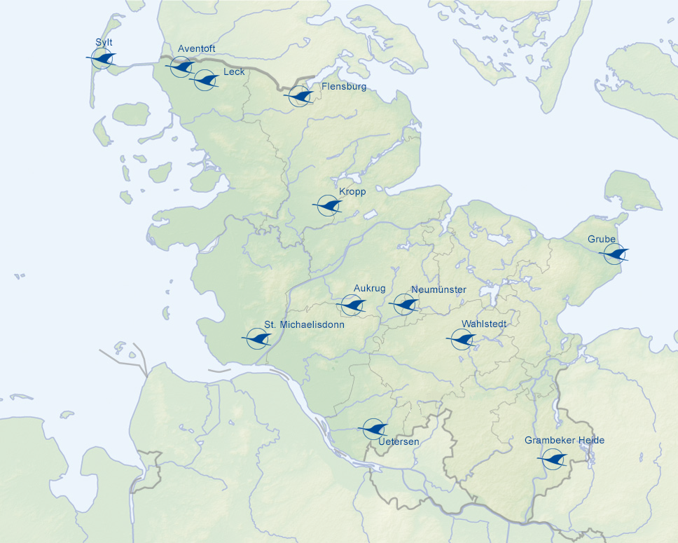 Schleswig-Holstein relief location map - NordNordWest, relief by Lencer [CC BY-SA 3.0 de (https://creativecommons.org/licenses/by-sa/3.0/de/deed.en)], via Wikimedia Commons