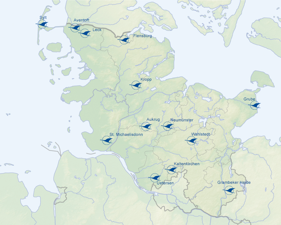 Schleswig-Holstein relief location map - NordNordWest, relief by Lencer [CC BY-SA 3.0 de (https://creativecommons.org/licenses/by-sa/3.0/de/deed.en)], via Wikimedia Commons